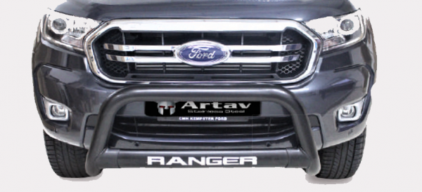 Ford ranger Nudge bar t7 black stainless steel new face lift