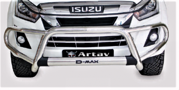 Isuzu Nudge Tri Bumper Protect KB RT85 2013-2022  - Stainless Steel Artav 1600061t