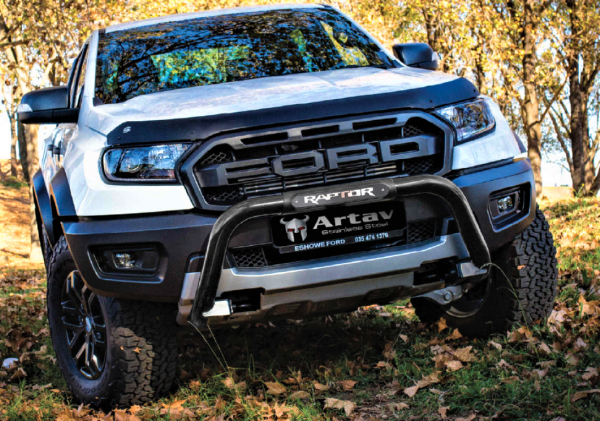 Ford ranger Raptor black nudge bar Artav 2019-2022