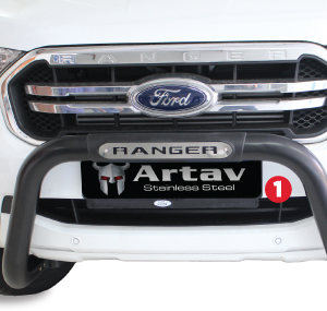 Ford Ranger Nugde bar  2016-  Oval Range - Black Stainless Steel