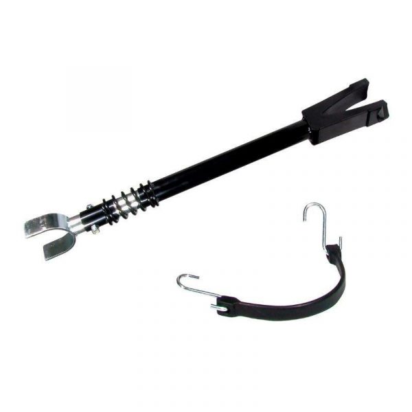 Adjustable shock absorbing outboard motor support for motors up to 150hp