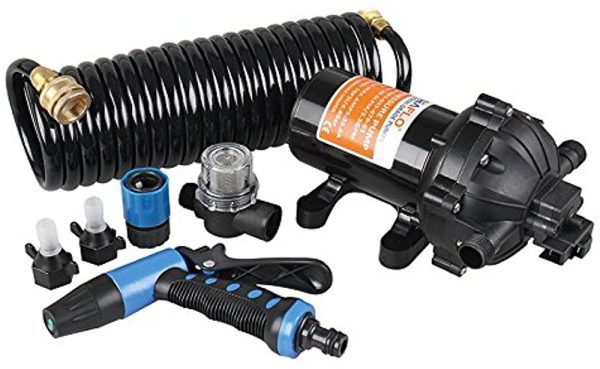 Wash Pump Kit Seaflo 7 Piece - 12 Volt 20 Liters Per Hour