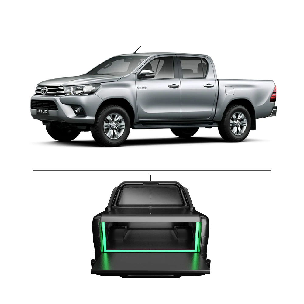 Toyota Hilux Tailgate Dust Seal Kit Revo 2016 up The Accessory Shop