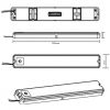 Touch Dimmable LED Strip – White, Red And Amber Lumeno - Image 2