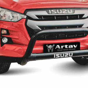 Isuzu DMAX Nudge Bar 2017-  including Gen 7 with Oval Cross Member Black Artav BS-1600091