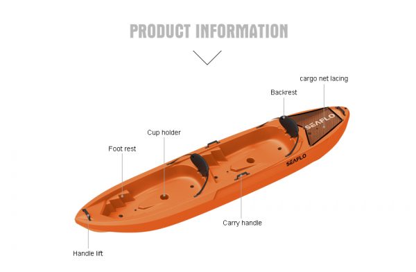 Seaflo Kayak Tandem - 2x Oars Includes 250kgs - Image 4