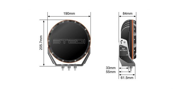 STEDI LED Spot X Sport 7" light set - Image 3