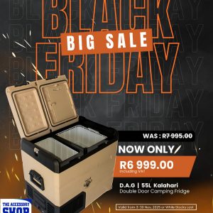 Camping Fridge Khalari Double Door Fridge / Freezer 55L DAG (12v, 24v & 220v)