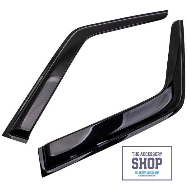 Toyota Landcruiser 70 series Wind Deflectors Gloss black Double cab / Single cab, incl new 2024 models - Image 5