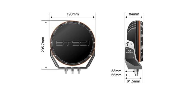 STEDI LED Spot X Sport 8.5″ light set - Image 6
