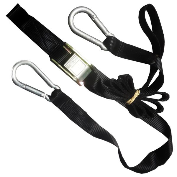Motorbike cam strap with snap hook 25mm