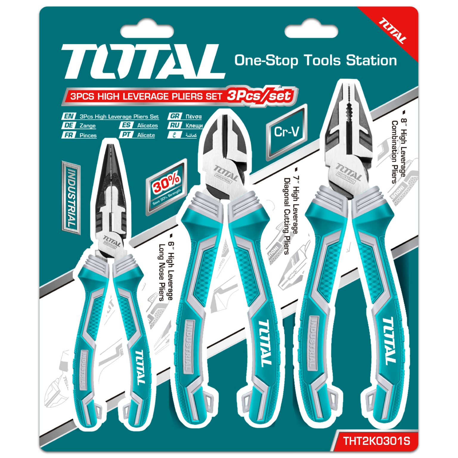 Total 3 Piece Plier Set High Leverage The Accessory Shop