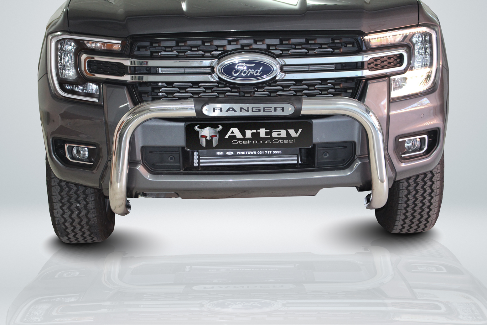 Ford Ranger PDC Nudge Bar Stainless 2023 150050T Artav The