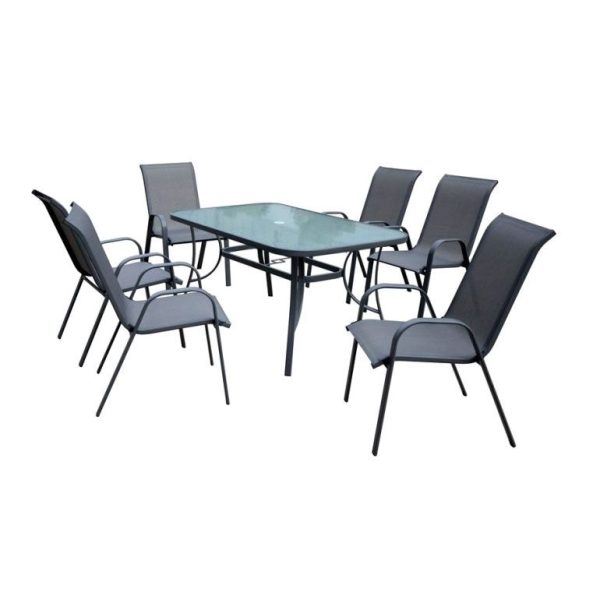 Patio Set Steel 5 or 7-Piece