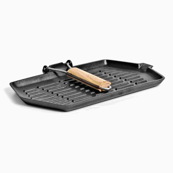 Campfire Frying pan Rectangle With Folding Handle (35cm) - Image 2
