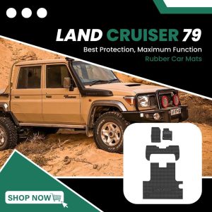 Toyota Landcruiser 76 / 79 Series rubber mat set Addo
