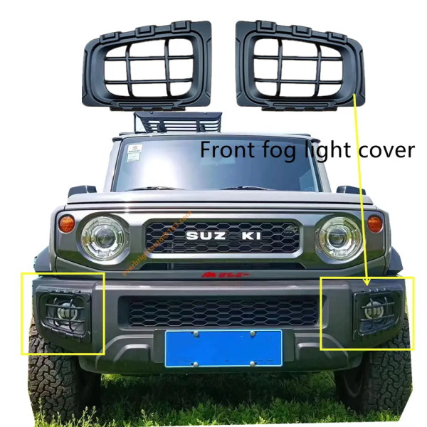 Suzuki Jimny Foglight covers gen4 Mat Black