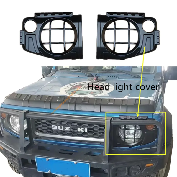 Suzuki Jimny Headlight covers gen4 Mat Black (3 and 5 door) - Image 3