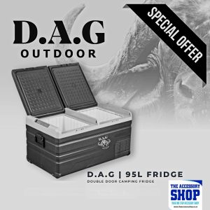Camping Fridge Double Door 95L DAG 12v, 24v and 220v