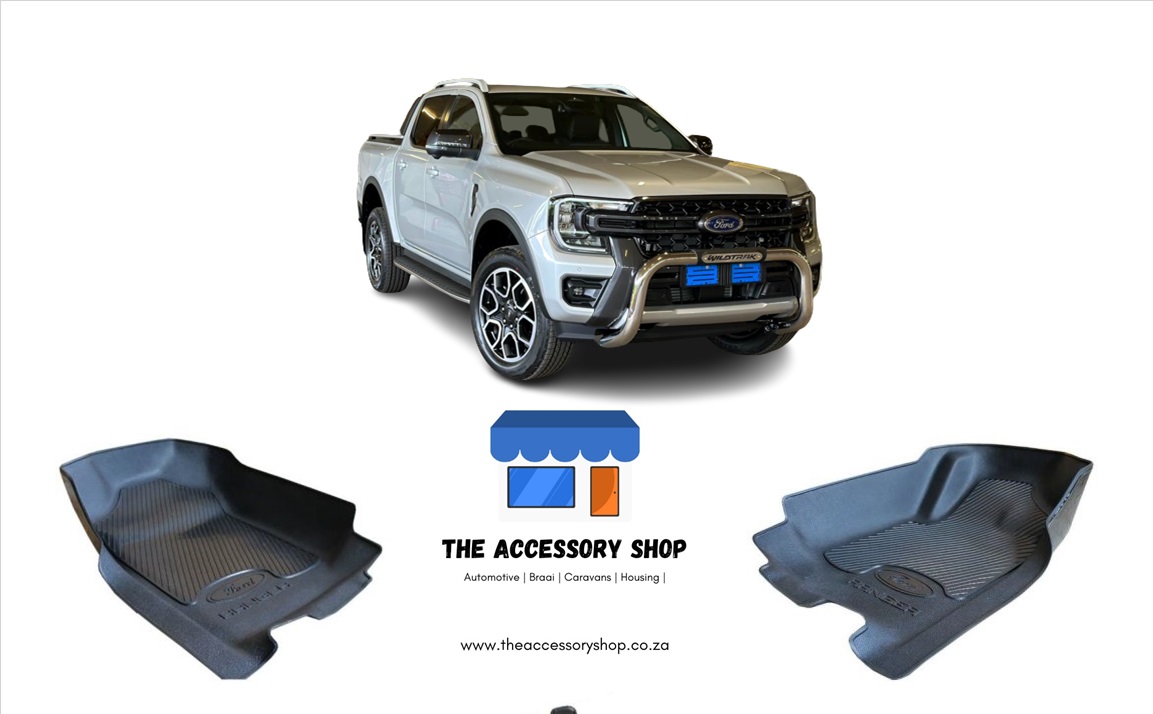 Floor Mats Ford Ranger Nex Gen / Raptor / Wildtrak Double & Single cab Heavy Duty Moulded mat