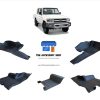 Toyota Landcruiser 70 / 79 Series Heavy Duty mat set rubber Moulded (includes 2024 Model)