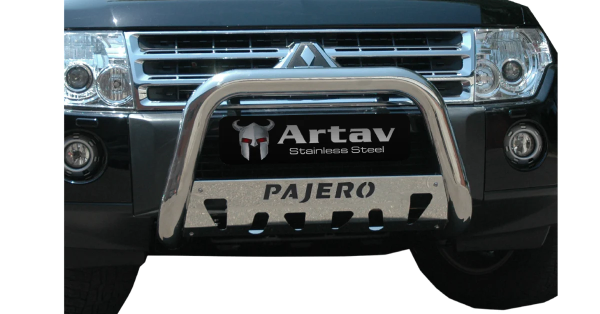Mitsubishi Pajero Nudge Bar Stainless (Short Wheel & Long Wheel Base Models) 2008+ Artav