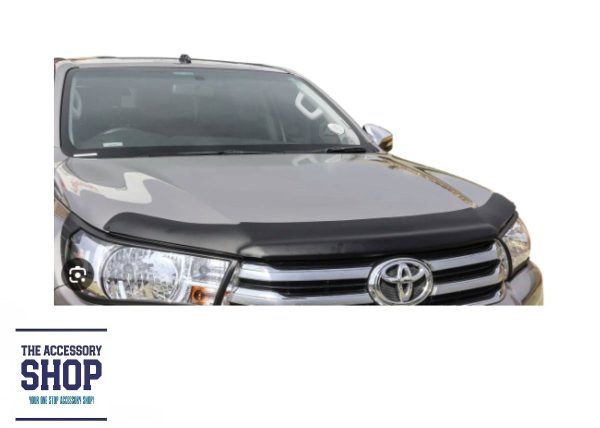 Toyota Hilux Bonnet Guard / Protector Gloss or Matt Black  2016 up to Current - Image 2