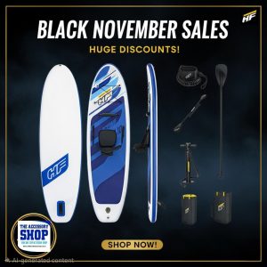 Hydro-Force Oceana Convertible Stand-Up Sup Paddleboard Set-3.05m x 84cm x 12cm-120kg Bestway