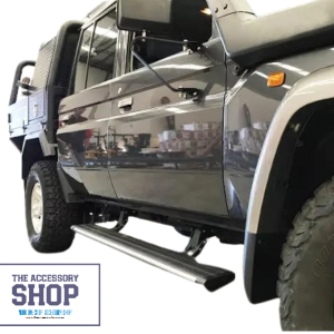 Toyota Landcruiser 79 Series Double cab electric side steps (fits 2024)