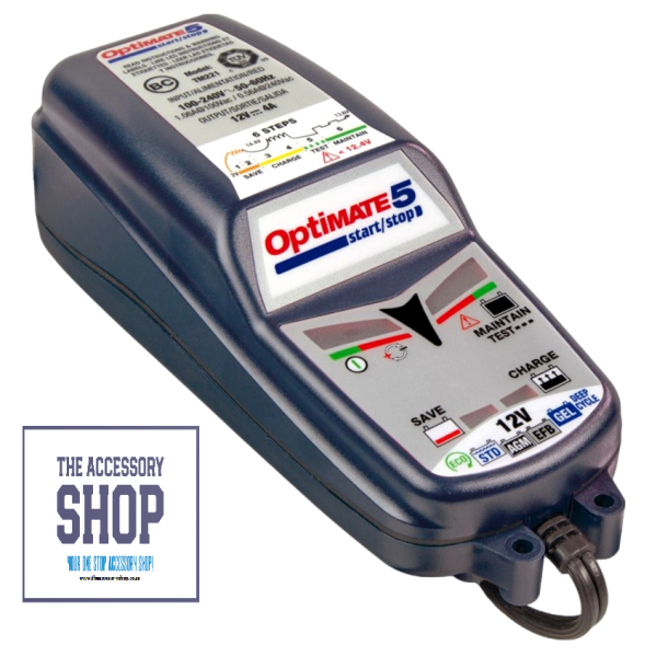 OptiMate 5, 6-step 12V 4A sealed charger & maintainer