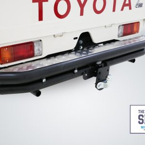 Toyota Landcruiser Rear Step Black Stainless with Tow bar and harness 2007- includes 2024