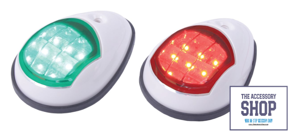 Marine Navigation Lamp Led Pair Red & Green