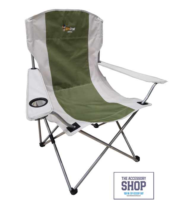 Camping Armchair Oryx Deluxe Folding 120kg Green