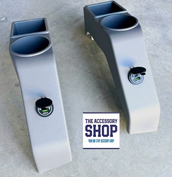 Toyota Landcruiser Double Cab Rear Cup Holders, set of 2 - Image 5