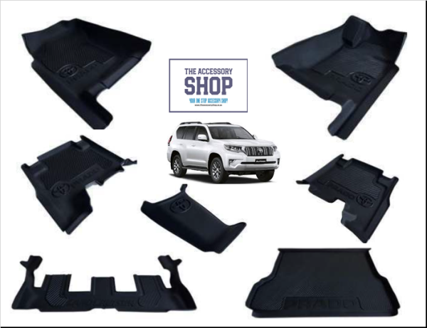 Toyota Prado 150 series Heavy Duty Moulded Mats 2010-2024