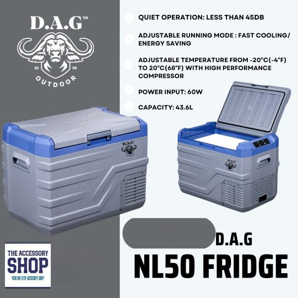 Camping fridge / Freezer, single compartment 50l DAG