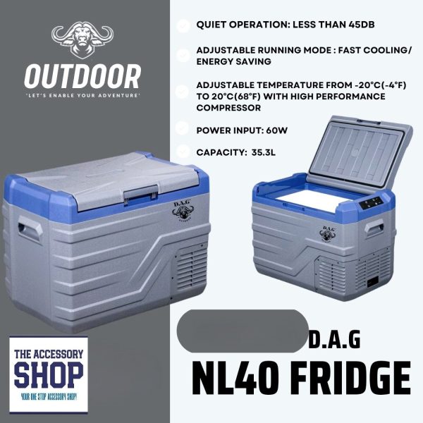 DAG 40l camping fridge, single compartment - Image 2