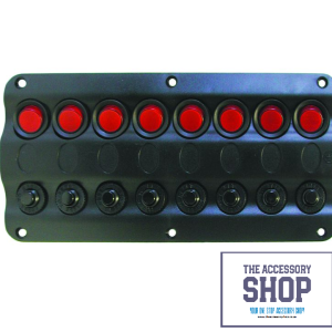 Switch Panel Marine Grade with Circuit Breakers (3,4,6 and 8 switches)