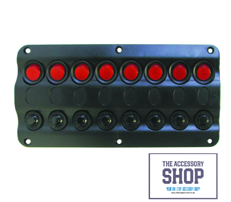 Switch Panel Marine Grade with Circuit Breakers (3,4,6 and 8 switches