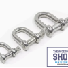 DEE Shackle 316 Stainless steel 5mm, 8mm or 10mm