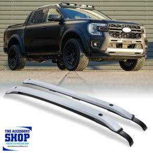 Ford Ranger Next Gen Black or Silver Roof rails OEM Style (Bolt-on) - Double Cab 2023-