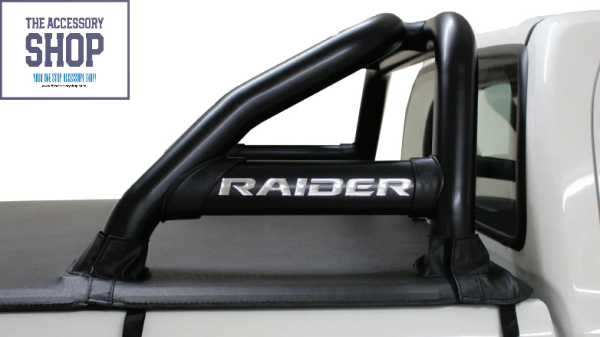 Toyota Hilux Sports Bar 6 Bend with Oval Side Plates Black Stainless- Artav BS80088t