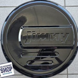 Suzuki Jimny spare wheel cover. Gloss black Plastic 3 or 5 door fits standard wheel size
