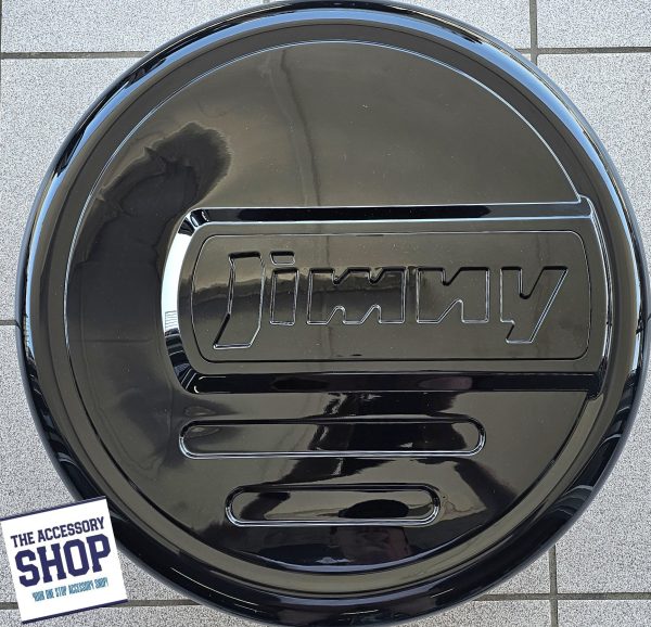 Suzuki Jimny spare wheel cover. Gloss black Plastic 3 or 5 door fits standard wheel size