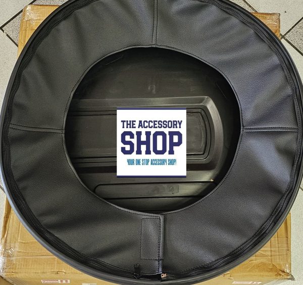 Suzuki Jimny spare wheel cover. Gloss black Plastic 3 or 5 door fits standard wheel size - Image 2