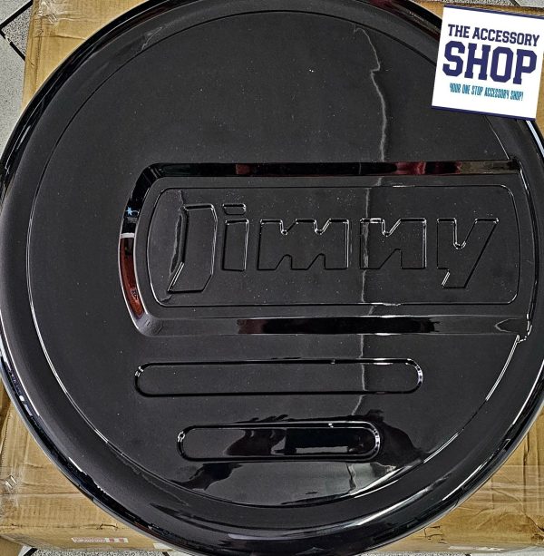 Suzuki Jimny spare wheel cover. Gloss black Plastic 3 or 5 door fits standard wheel size - Image 3