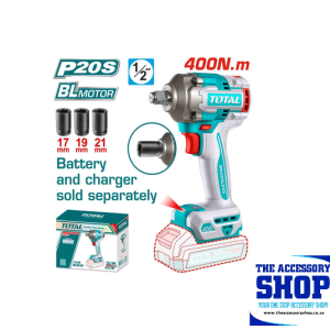 Impact Wrench 400nm Cordless Total Tools (No Charger & No Battery) TIWLI20401