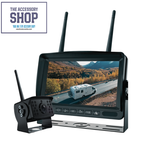 Back Up 7" Wireless WiFi Camera System with DVR Carsvan and trailer
