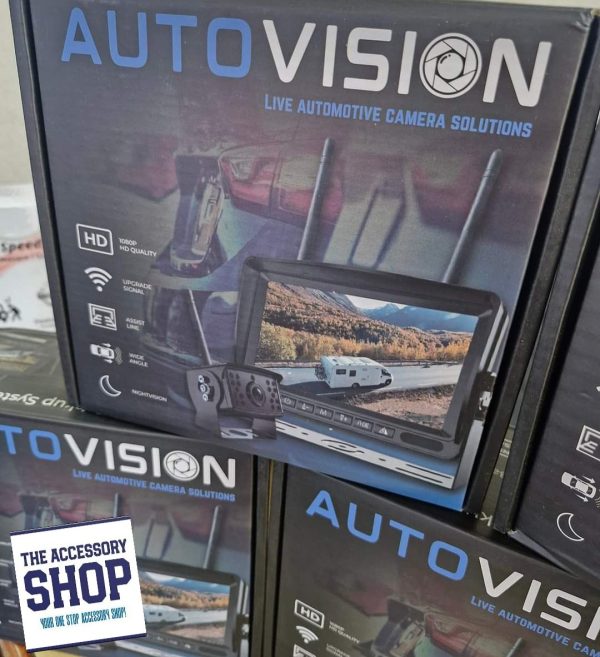 Back Up 7" Wireless WiFi Camera System with DVR Carsvan and trailer - Image 3
