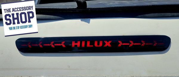 Toyota Hilux Tailgate Brake Light Red with Logo 2016- - Image 4